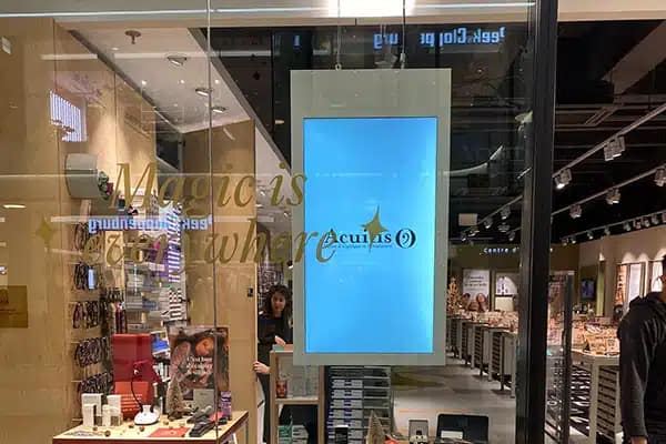 Système de sécurité - ecran vitrine - sécurité bureau de tabac